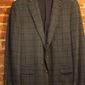 Vitale Barberis flannel MTM - Blue windowpane sportcoat - Size 45/46