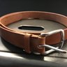 Equus tan bridle leather belt w/nickel buckle ~ size 34