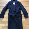 *DROP* Document Robe Coat from NMWA, navy wool flannel, size S: $500.00