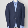 BOGLIOLI EU50 US40 BLUE COTTON UNCONSTRUCTED SUIT