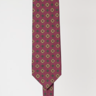 BRAND NEW! DRAKE'S WINE RED MEDALLION SILK TIE