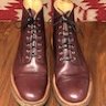 Burgundy Plain Toe Boot from Mark McNairy, 11 UK