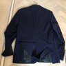 Caruso navy jersey wool blazer 52