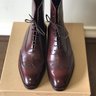 Meermin Austerity Brogues Boots - Burgundy Calf - UK6.5