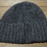 SOLD NWT Drake's London Lambswool Dark Grey Rib Knit Beanie