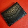 MATTE BLACK NILOTICUS CROCODILE WALLET