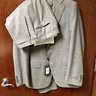 NWT Solid Gray Canali Capri Suit 54R 52R Travel Wool