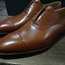 SOLD NIB Crockett & Jones Mitcham Mahogany Brown Cap Toe Oxford Shoes 10.5 US