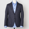 TAGLIATORE EU48 US38 MICRO CHECK BLUE PATCH POCKET SPORT COAT