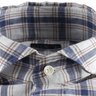 SOLD Eidos size L blue-gold plaid Marcus work shirt