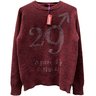 SOLD❗️ISAIA Intarsia Maroon Cashmere Sweater M