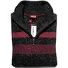 SOLD❗️ISAIA Striped Donegal Cashmere Half-Zip Sweater M