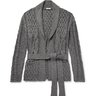 SOLD❗️EIDOS Shawl Collar Cable Knit Belted Cashmere Thompson Cardigan XL