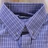 TOM FORD plaid cotton shirt with collar pin - Size 41 / 16 - NWT