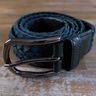 TOD'S green woven suede belt - Size 100 - NWOT