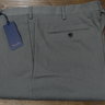 SOLD NWT Zanella Parker Stretch Cotton Flat Front Grey Trousers Size 38