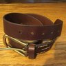 Brooks Brothers leather belt, size US 34