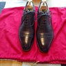 Dark brown punched cap toe UK6 by Antonio Meccariello for The Sabot
