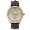 NWT EMPORIO ARMANI AR-0540 Silver Dial Brown Leather Band Date MENS Watch