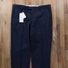 LUCIANO BARBERA navy blue wool dress trousers - Size 34 US / 50 EU - NWT