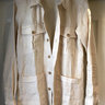 Drake's Beige/Cream Herringbone Linen Overshirt Size Medium