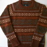 (Sold) Nigel Cabourn Fair Isle Sweater Ember size 48