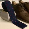 Brand new Neiman Marcus dark blue knit tie