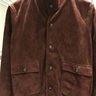 AMI Red Goatskin Suede Jacket / S (NWOT)