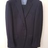 Solid navy 100% Cashmere Sartoria Castangia suit in size 52 SOLD