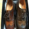 New Crockett and Jones for Ralph Lauren shell cordovan brown wingtips size 10.5 D US