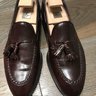 FINAL DROP! Carmina Shell Cordovan Tassel Loafers / Uetam-8UK / with Shoe Trees