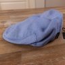 BORSALINO blue linen cotton mix flat cap - Size 59 / Large - NWT