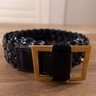 $790 TOM FORD black woven leather belt - Size 110 / 44 - NWOT