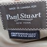 Classic Charcoal Pinstripe Suit by Paul Stuart. c. 43L.