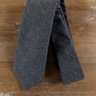 BRUNELLO CUCINELLI FW2019 solid gray wool silk cashmere mix tie - NWOT