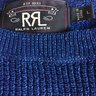 RRL Indigo Crew Neck Cotton Knit Size Large, LNWOT
