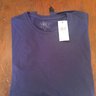NWT RRL Chain stitched Tee Shirt, Navy