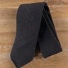 DRAKE'S of London brown wool silk linen mix self-tipped tie - NWOT