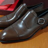 SOLD NIB Carmina Brown Cap Toe Single Monks Simpson Last 9UK 10US