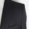 Sartoria Partenopea Black S140 Wool Suit 38R w Drake's Grenadine Tie & Suspenders