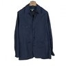 Monitaly Coverall chore jacket in water resistant navy Vancloth polin