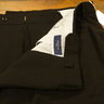 SOLD NWT Incotex Benson Black Wool Flat Front Trousers Size 30 Retail $475