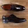 SANTONI burgundy Oxford shoes - Size 8 US / 7 UK / 41 EU - New in Box