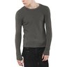 SOLD❗️BORIS BIDJAN SABERI Seamless Ribbed Cotton Sweater Grey S