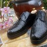 SOLD STEPHANE KÉLIAN PARIS Men's Black Woven Leather Oxford Lace-up Casual Shoe- 11.5