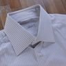 ZILLI white striped dress shirt - Size 40 / 15.75 - NWOT