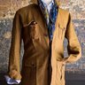 SOLD Ascot Chang x The Armoury  Safari Jacket in Tobacco Linen - Size Medium