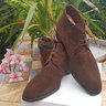 SOLD RON RIDER Chocolate Brown Suede Chukka Boots - Made in Italy - Great Shape US 11.5