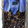 * DROP * Gitman Vintage Camp Collar Shirt Leopard Print Size Large, BNWT