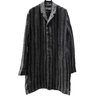 SOLD❗️TRANSIT UOMO Scarstitch Striped Linen Trench Coat Grey IT48/S-M